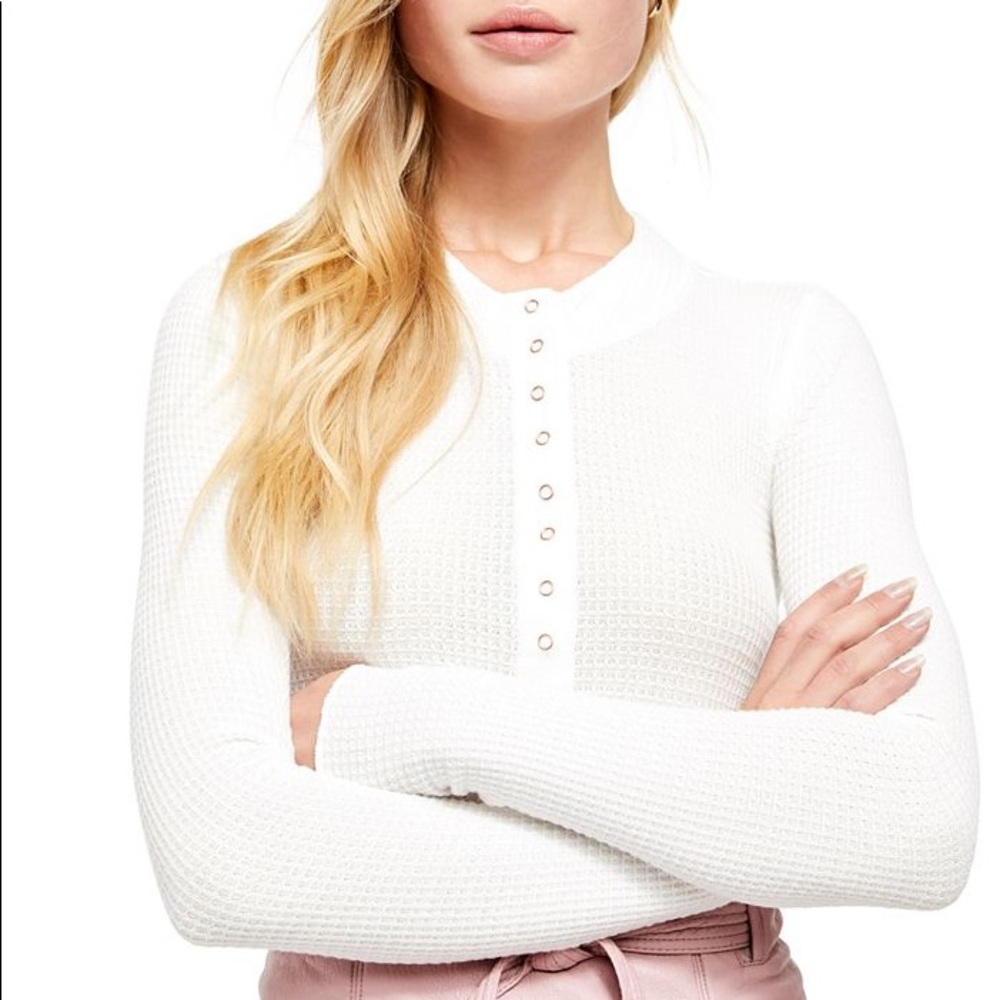 Free people one of the girls Henley thermal